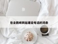 金华包含西峡网站建设电话的词条